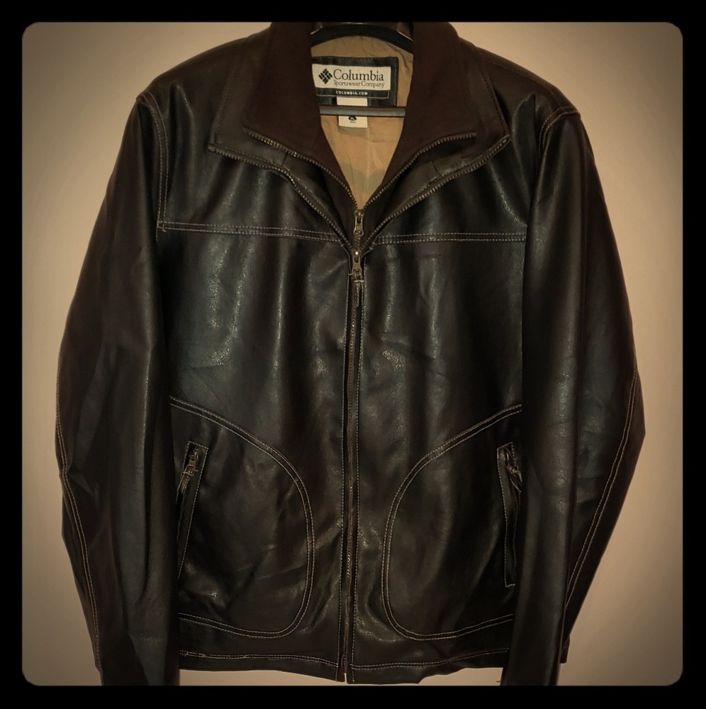Mens Columbia Leather Jacket size XL